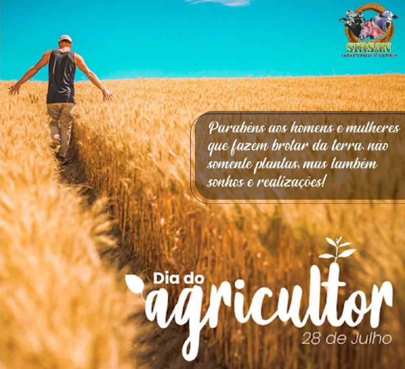 Parabéns, pelo dia do agricultor! 